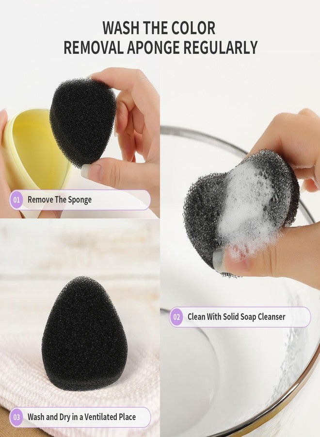 Docolor Makeup Brushes Cleaner Set Solid Soap Cleanser with Color Removal Sponge, Makeup Brush Cleaner Mat Brushes Shampoo for Cleaning Makeup Sponges, Brushes & Applicators Vegan (coconut oil) - Image 5